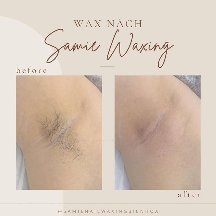 Hình ảnh quy trình waxing chuyên nghiệp tại SAMIE