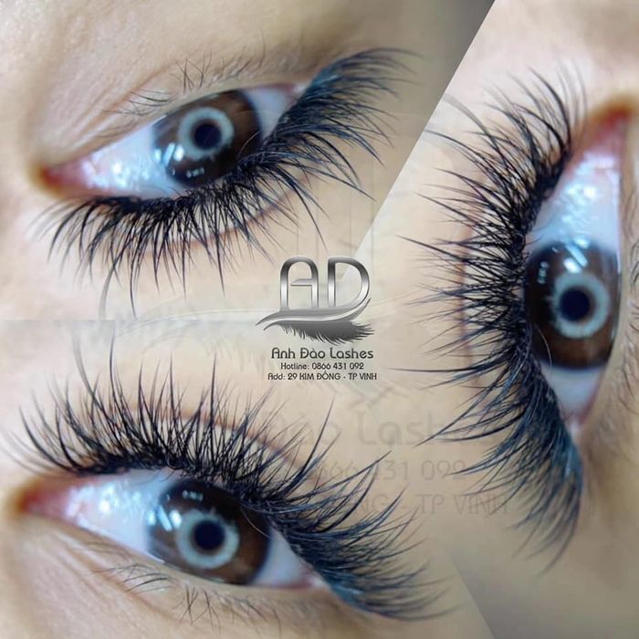 Hình ảnh thành phẩm nối mi từ học viên Anh Đào Lashes