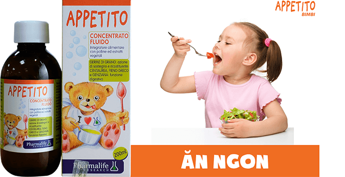 Hình ảnh minh họa Siro Appetito cho trẻ biếng ăn