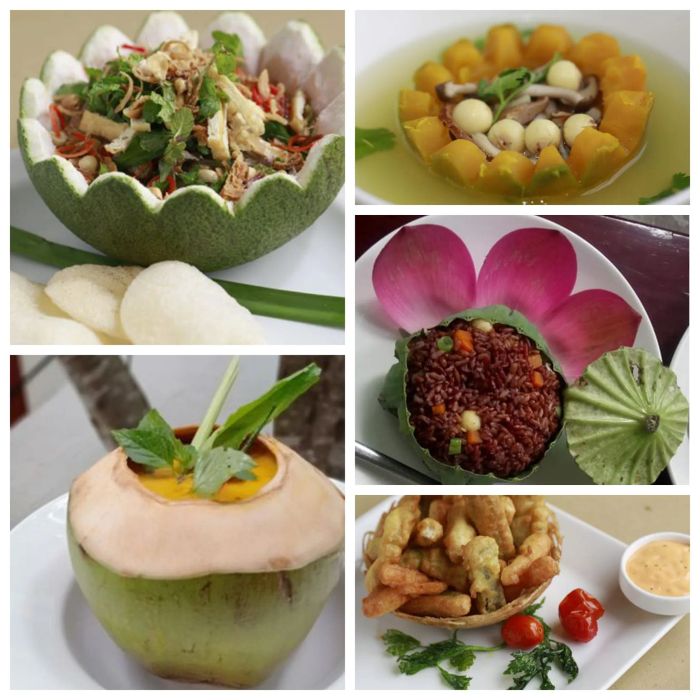 Hình ảnh ấn tượng về không gian ẩm thực tại Phúc An Vegetarian & Cafe