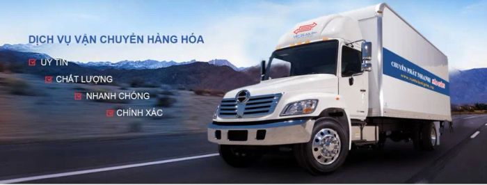 Hình ảnh đội xe và cơ sở vật chất hiện đại của Vận Tải Sài Gòn
