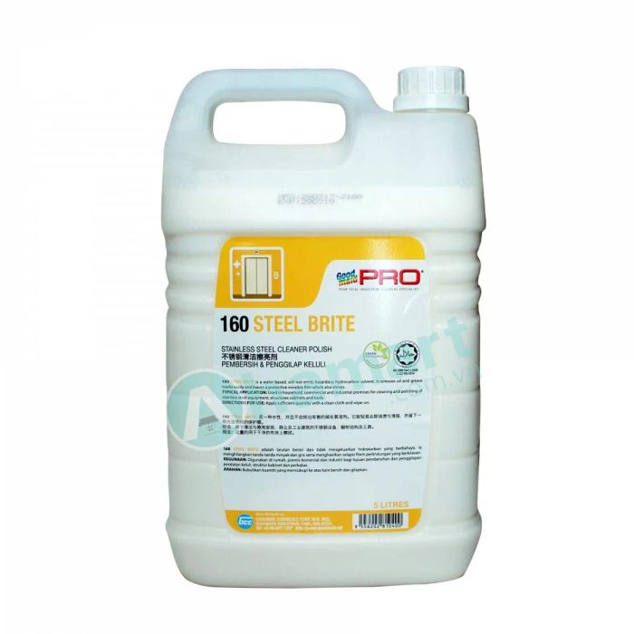 Hình ảnh thực tế Goodmaid Pro GMP 160 Steel Brite - Dung dịch đánh bóng inox thân thiện môi trường