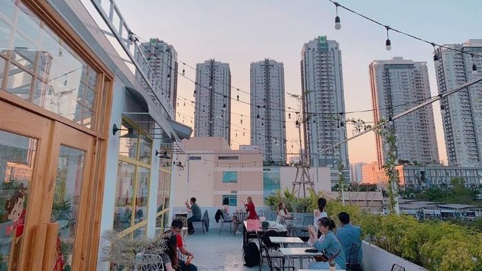 Ảnh góc view tuyệt đẹp tại Nắng Rooftop Coffee