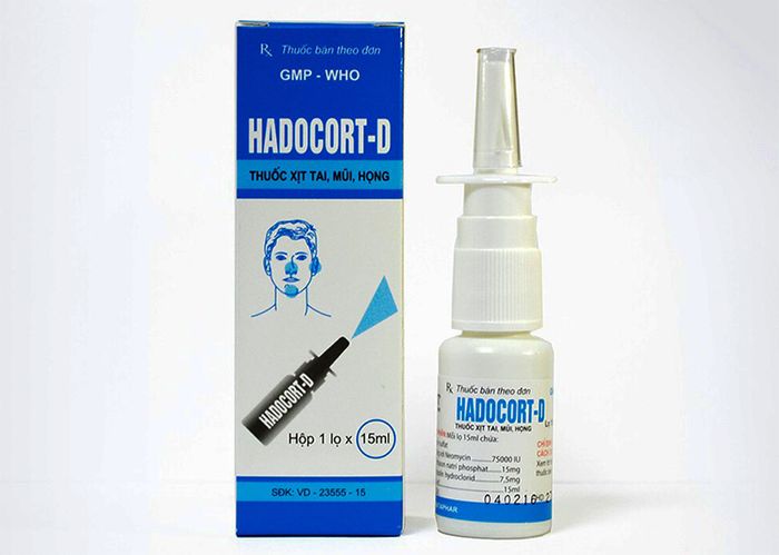 Hình ảnh thực tế sản phẩm Hadocort D - thiết kế tiện dụng