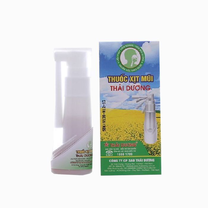 Hình ảnh thực tế sản phẩm Xịt mũi Thái Dương - góc nhìn cận cảnh