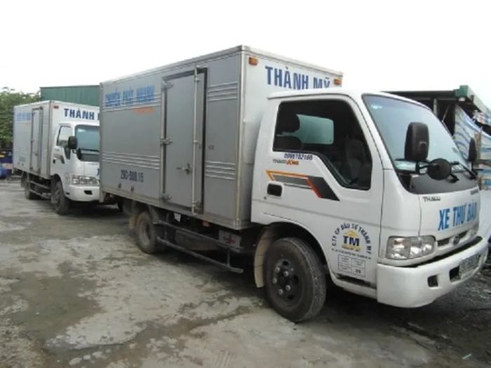 Hình ảnh đội xe vận tải hiện đại của Thành Mỹ Investment