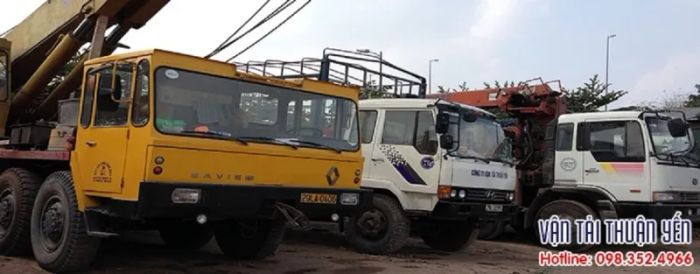 Hình ảnh đội xe vận tải đa năng của Thuận Yến Logistics