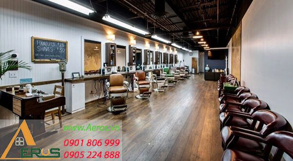 Hình ảnh thiết kế barbershop đẹp bởi AEROS