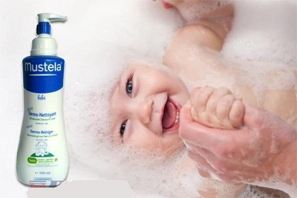 Hình ảnh chân thực sữa tắm gội Mustela cho trẻ sơ sinh