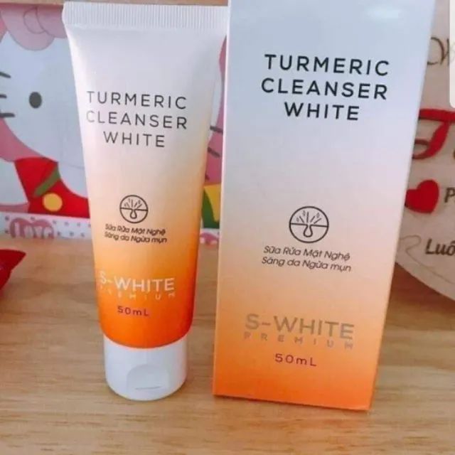 Hình ảnh Sữa Rửa Mặt Nghệ Nhật Bản SWhite cho da dầu mụn