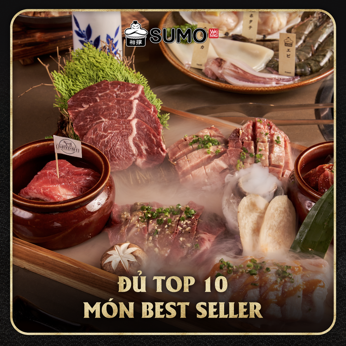 Những món thịt nướng thượng hạng được chế biến tỉ mỉ tại Sumo BBQ