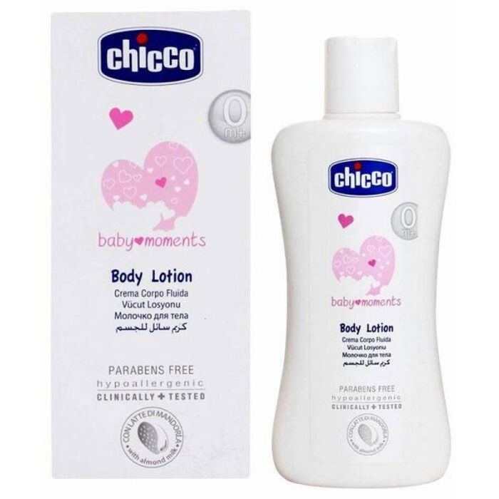 Hình ảnh sữa tắm gội Chicco Baby Moments chai 200ml thiết kế sang trọng