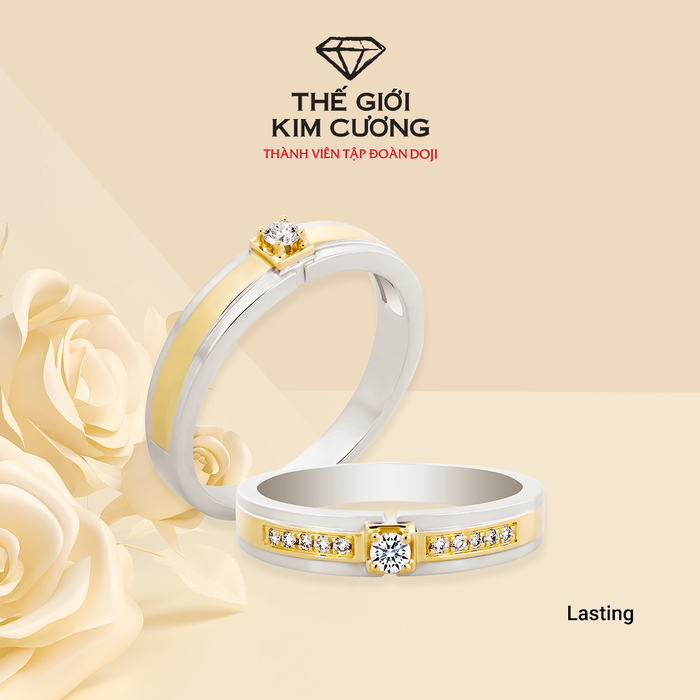 Nhẫn cưới kim cương lấp lánh - Kiệt tác từ Thế Giới Kim Cương
