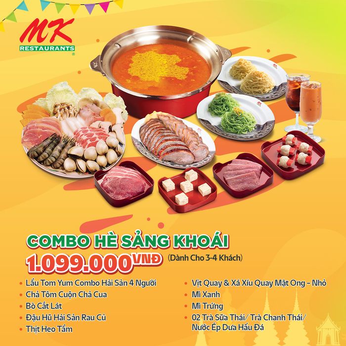 Không gian sang trọng và ấm cúng tại MK Restaurant Vincom Thảo Điền