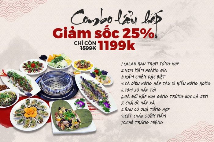 Không gian sang trọng tại Nhà Hàng Tân Hoàng Gia
