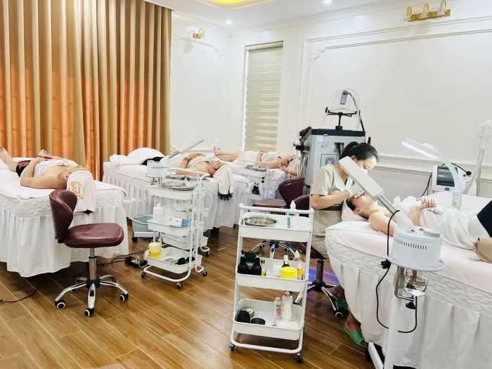 Không gian xanh mát và hiện đại tại Green Beauty Spa