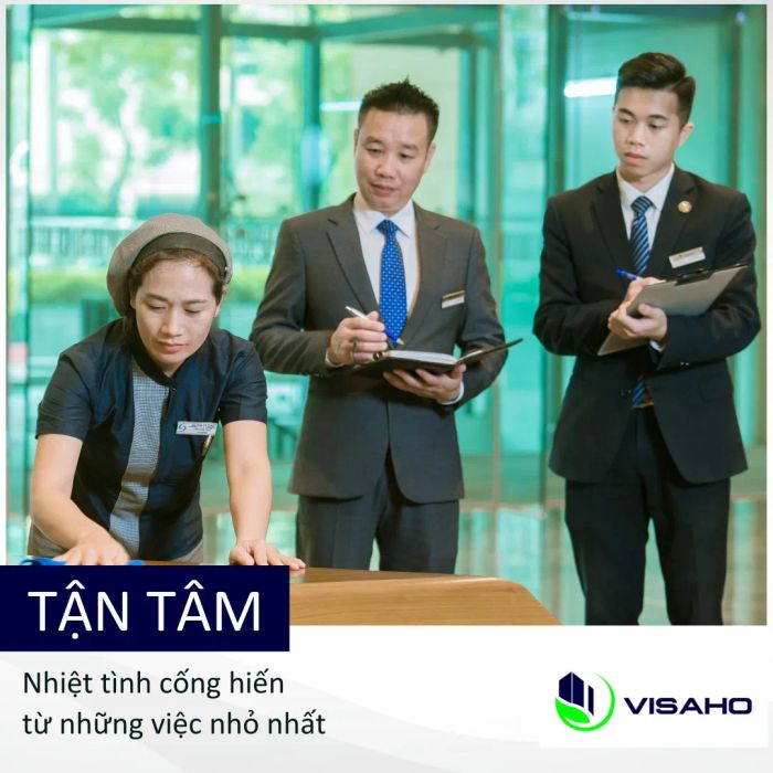 Hình ảnh không gian văn phòng đẳng cấp do VISAHO quản lý
