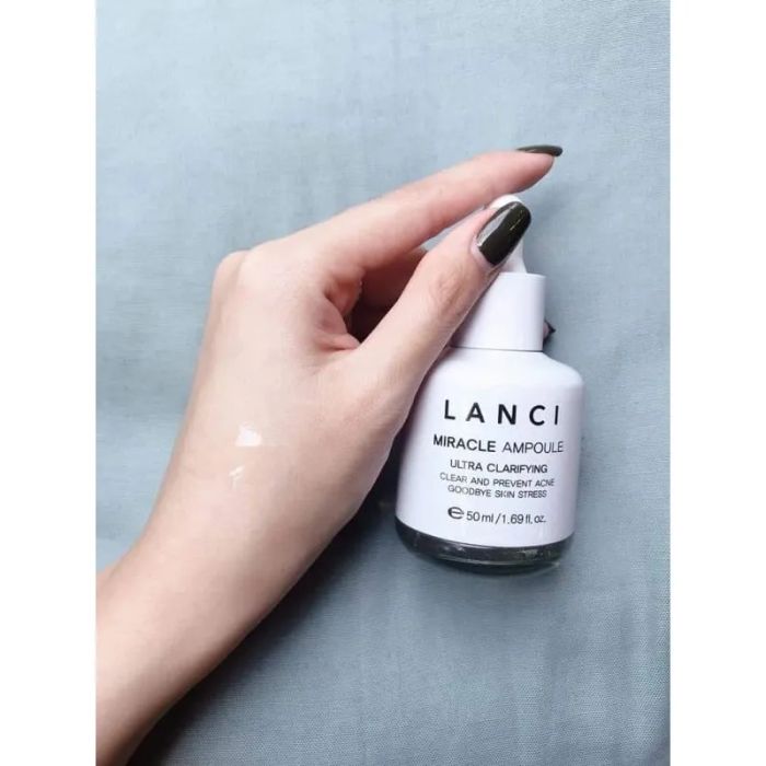 Bộ ảnh chi tiết Serum Lanci Miracle Ampoule từ góc nhìn chuyên gia