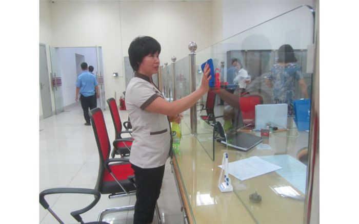 Hình ảnh thực tế thi công của Công ty CP Vệ sinh Công nghiệp Tấn Phát