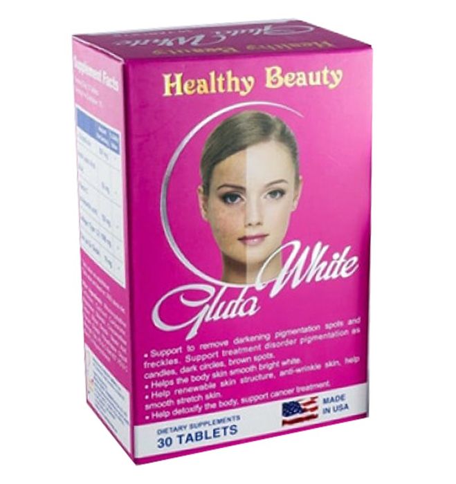 Hình ảnh thực tế Gluta White Healthy Beauty - Viên uống trắng da chuẩn Mỹ