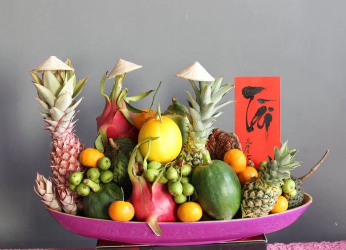 Hình ảnh mâm ngũ quả đặc trưng ba miền