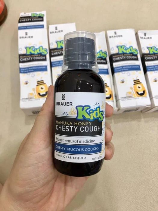 Hình ảnh chai Siro ho Brauer Kids chính hãng