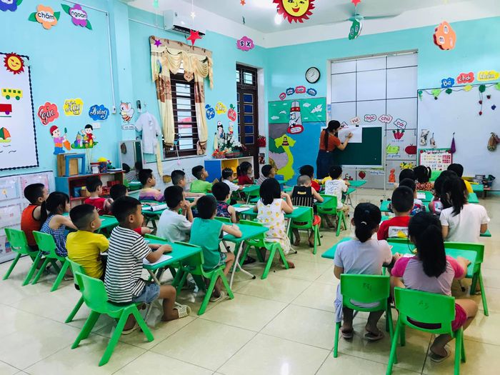 Hoạt động vui chơi ngoài trời tại Trường Mầm non Đa Mai