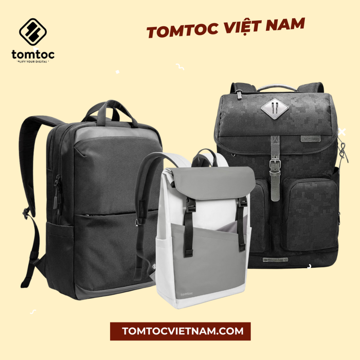 Hình ảnh balo Tomtoc - Vẻ đẹp của sự tối giản hiện đại