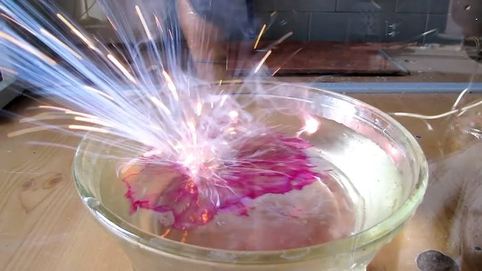 Phản ứng mãnh liệt giữa Natri và Nước (Ảnh 1)
