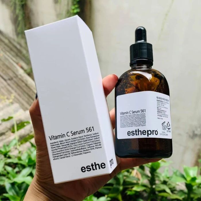 Hình ảnh thực tế Serum Vitamin C Esthemax 561 phiên bản spa