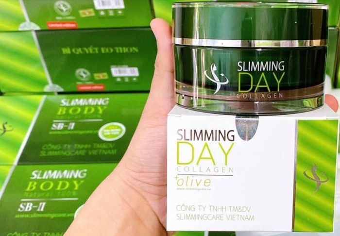 Hình ảnh thực tế Kem Tan Mỡ Slimming Day Collagen + Olive