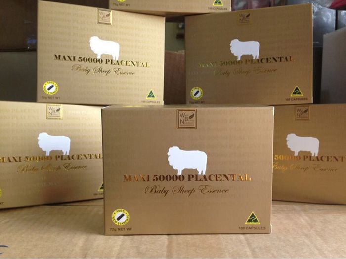 Hình ảnh chi tiết viên uống Nhau Thai Cừu Maxi Sheep Placenta - Sản phẩm vàng từ nước Úc