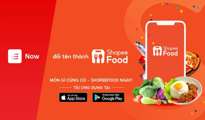 Hình ảnh giao diện đặt món trên Shopee Food