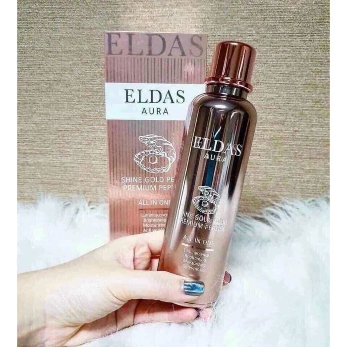 Hình ảnh chi tiết Serum Vàng Ngọc Trai Coréana Eldas Aura Shine phiên bản nâng cấp