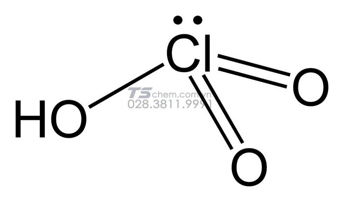 Hình ảnh cấu trúc phân tử Axit Cloric