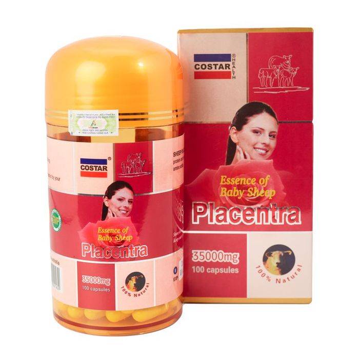 Bộ sưu tập hình ảnh chi tiết viên uống Nhau Thai Cừu Costar Placentra 35000mg