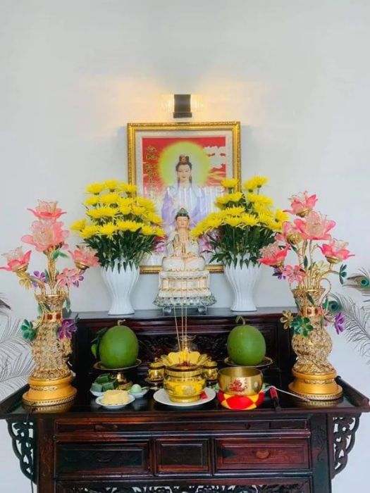 Hình ảnh hoa thờ cúng truyền thống