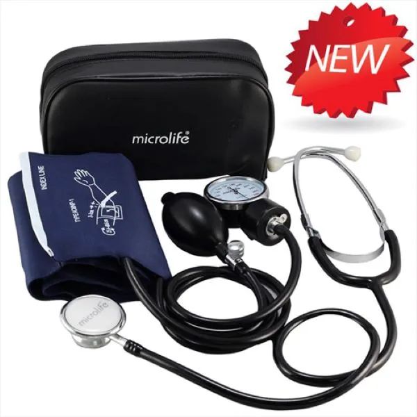 Hình ảnh thực tế Máy Đo Huyết Áp Cơ Microlife AG1-20 - Bộ sản phẩm đầy đủ