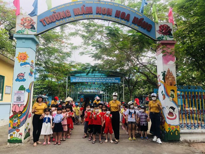 Khu vui chơi sáng tạo tại Trường Mầm non Hoa Hồng