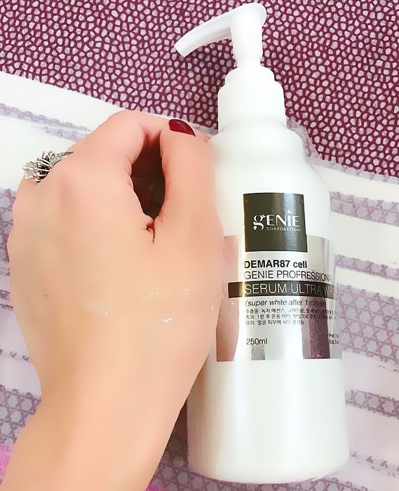 Hình ảnh thực tế Kem Ủ Trắng Genie Demar87 Cell (ảnh 2)