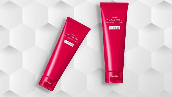 Hình ảnh thực tế Kem Tẩy Trang Shiseido Aqualabel - Thiết kế sang trọng màu hồng