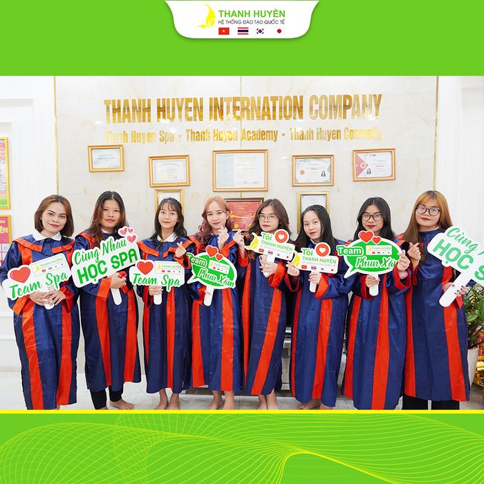 Không gian đào tạo chuyên nghiệp tại Học viện Spa Thanh Huyền