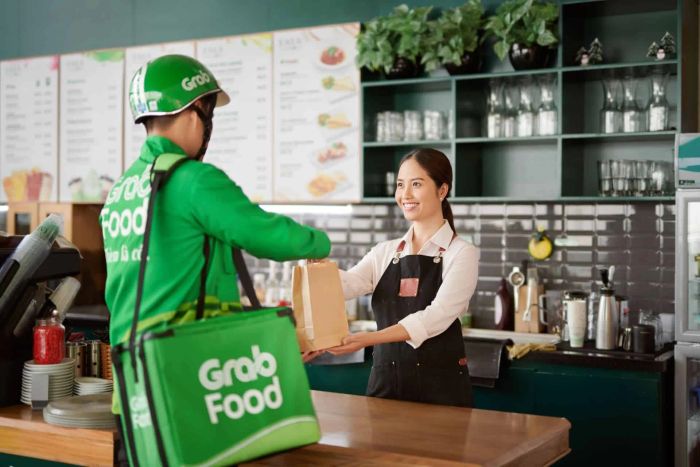 Hình ảnh giao diện đặt món GrabFood