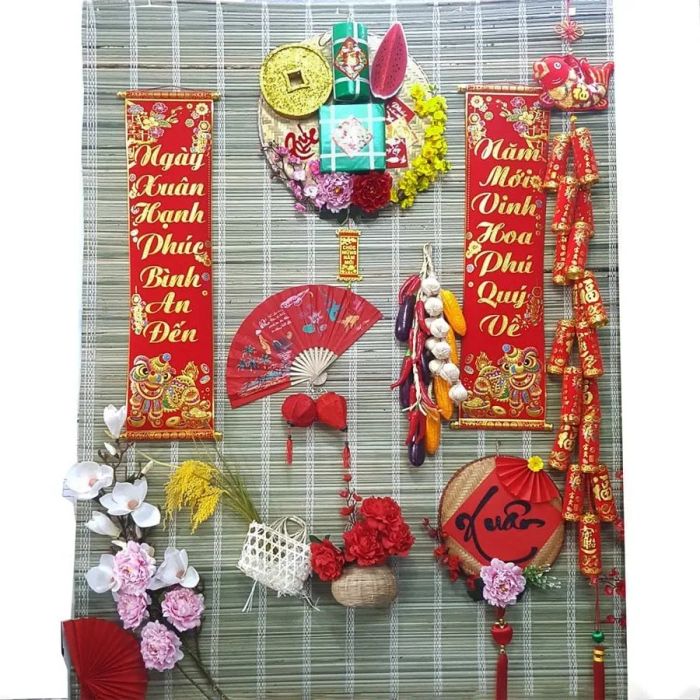 Không gian thờ cúng trang nghiêm ngày Tết