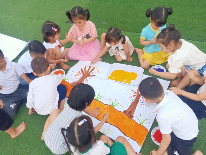 Khoảnh khắc học tập vui nhộn tại Trường Mầm non Song Mai