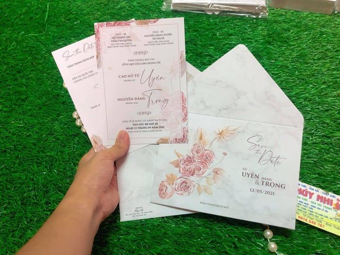 Hình ảnh thiệp cưới từ Mộng Mơ