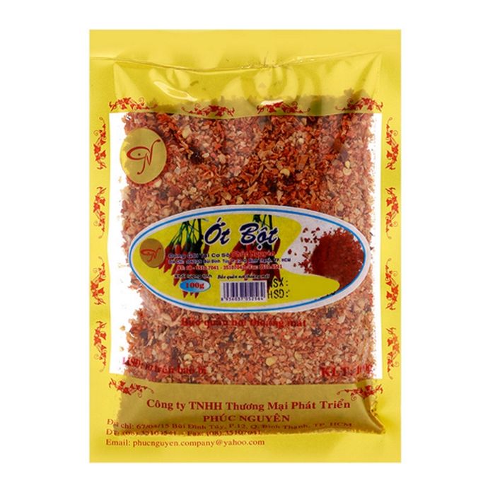 Ảnh minh họa ớt bột Phúc Nguyên