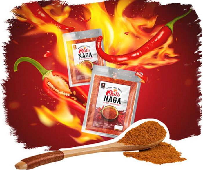Ảnh minh họa ớt bột nguyên chất NAGA 1
