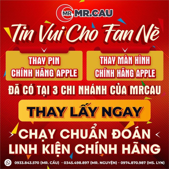 Không gian làm việc chuyên nghiệp tại MR. CẦU