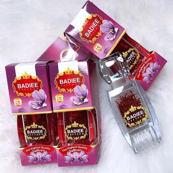 Nhụy Hoa Nghệ Tây Iran Saffron Badiee ảnh 2 – Tinh hoa đất trời hòa quyện trong từng sợi vàng đỏ, biểu tượng của sự thuần khiết và quý giá.